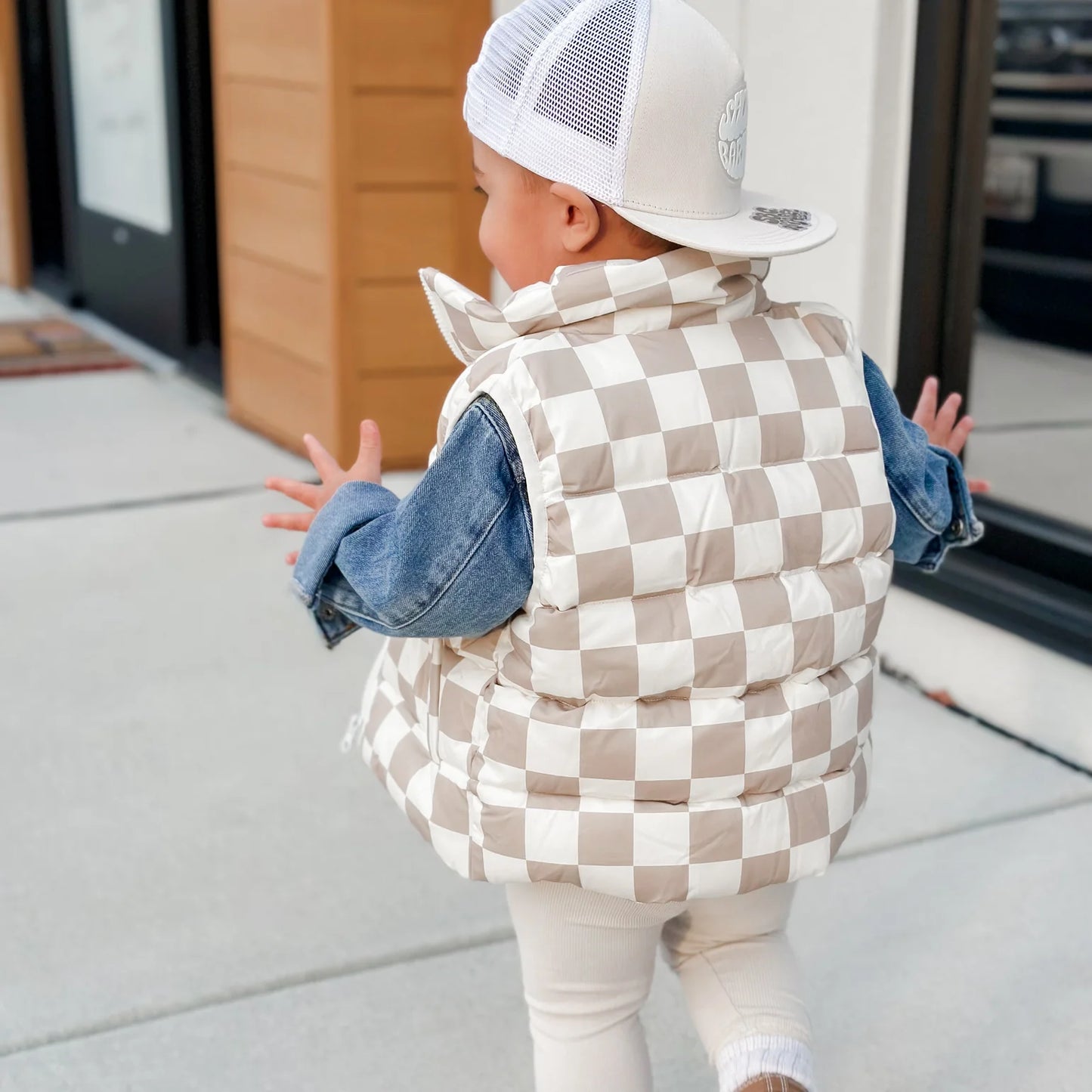 Kids Checkered Vests