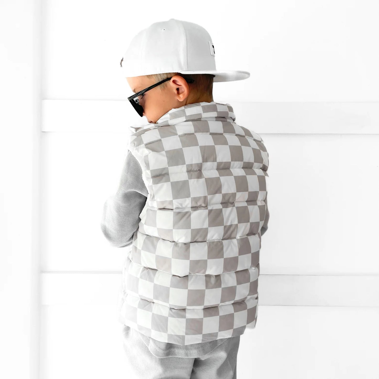 Kids Checkered Vests