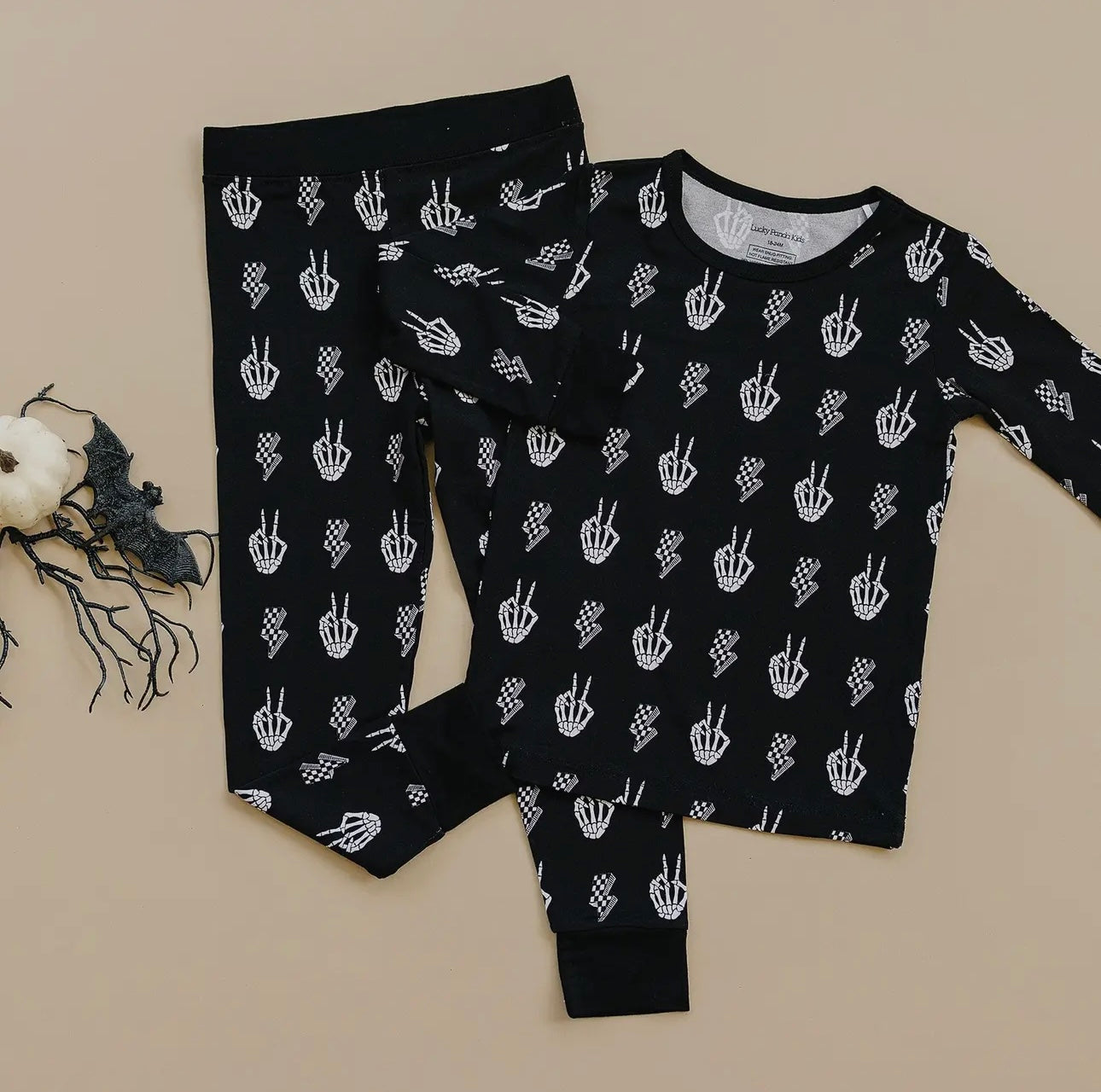 Kids Bamboo PJ's - Skelly Vibes