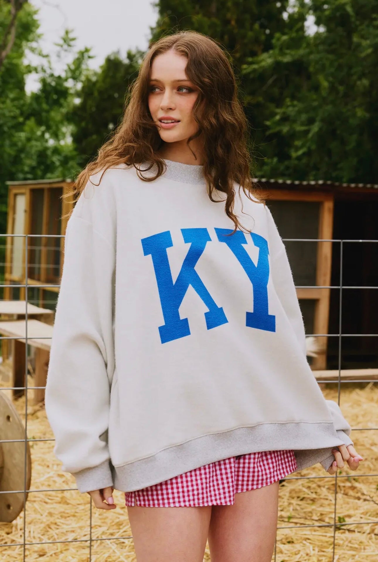 Reversible Mock Neck Sweatshirt -Kentucky/KY