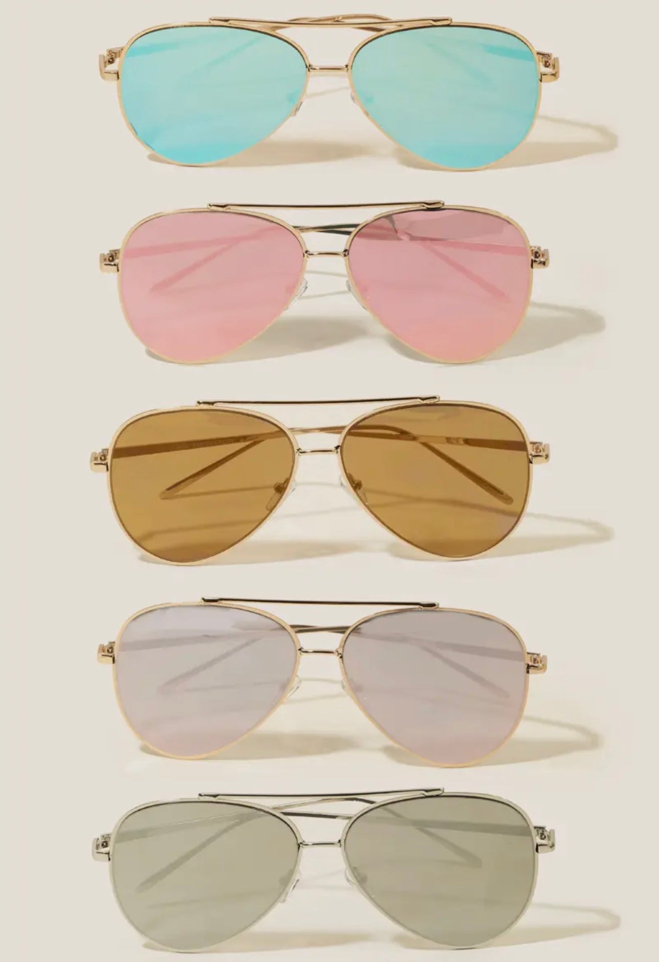 Island Girl Aviator Sunglasses (5 colors)