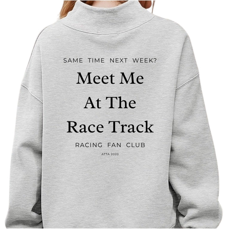 Same Time Next Week? Mock Neck Oversized Sweatshirt