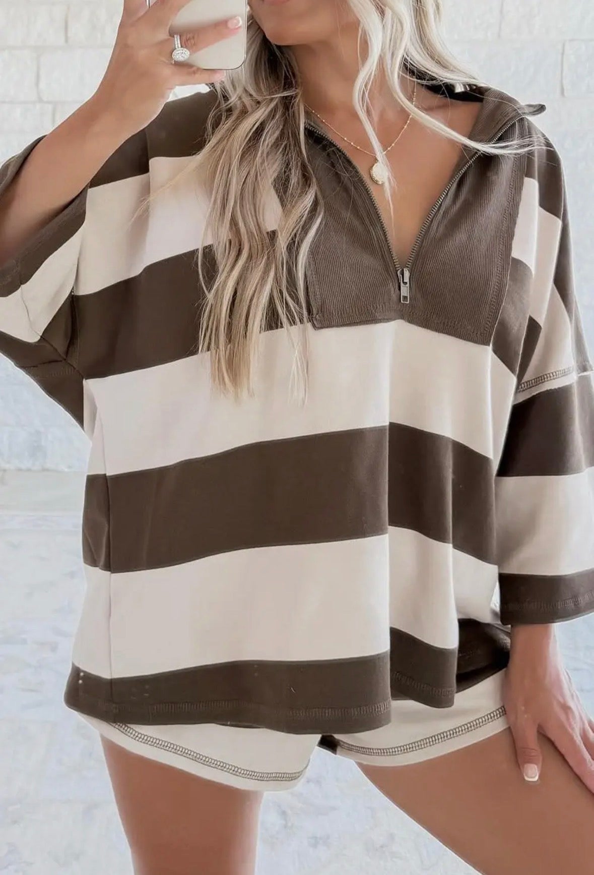 Brown Zip Up