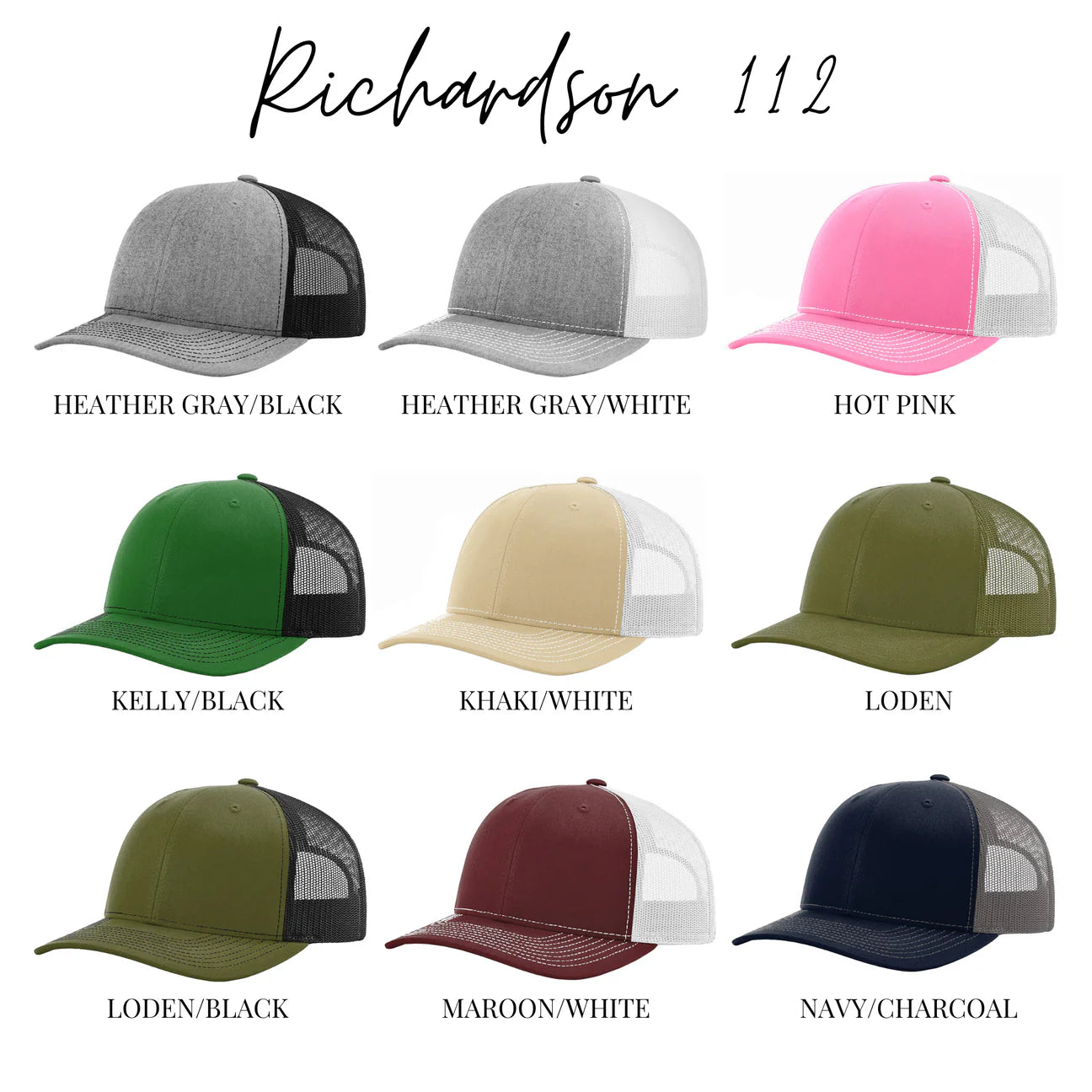 Custom Leather Patch Richardson Hats