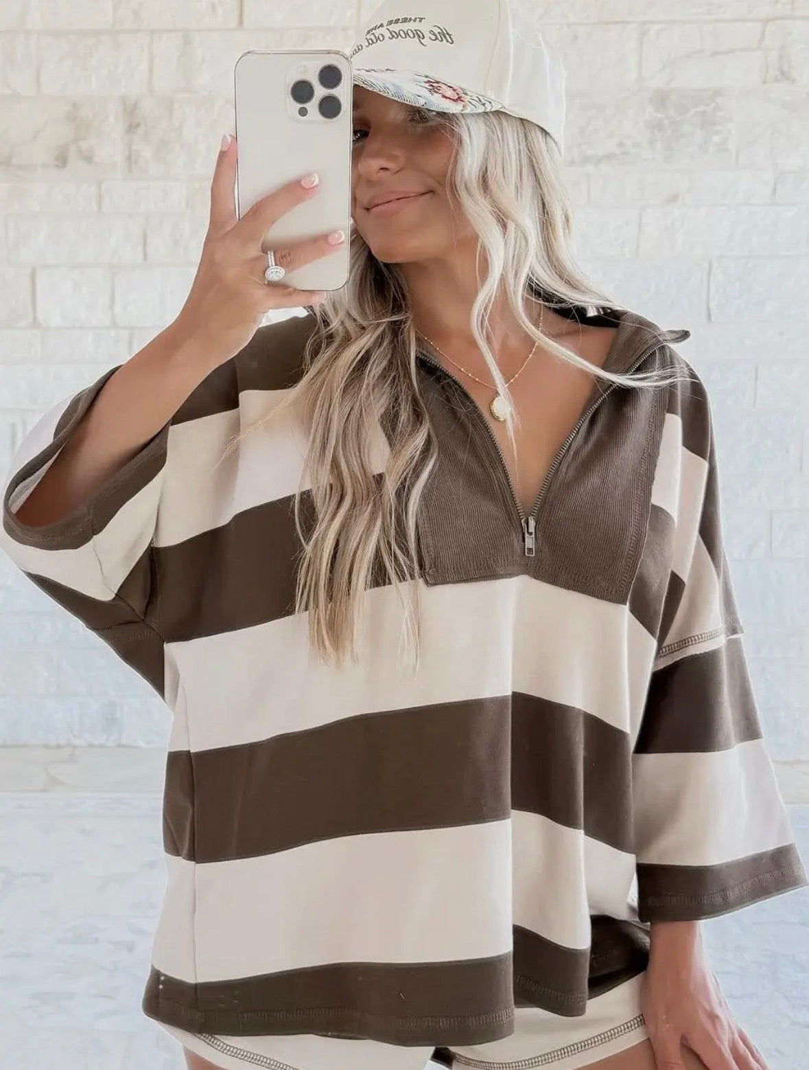 Brown Zip Up