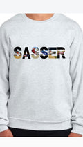 Driver photo last name crewneck