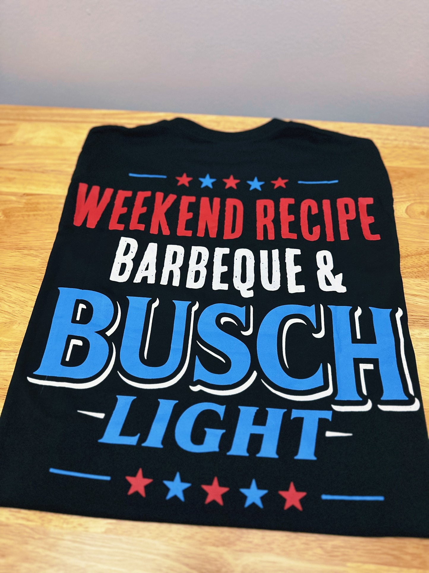 Busch Light Tee- Weekend Recipe