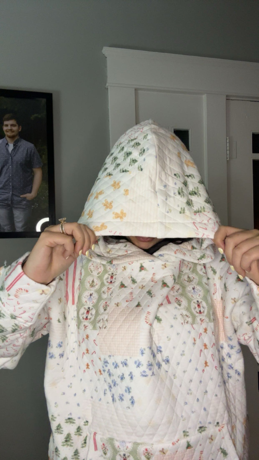 Quilted Christmas Hoodie
