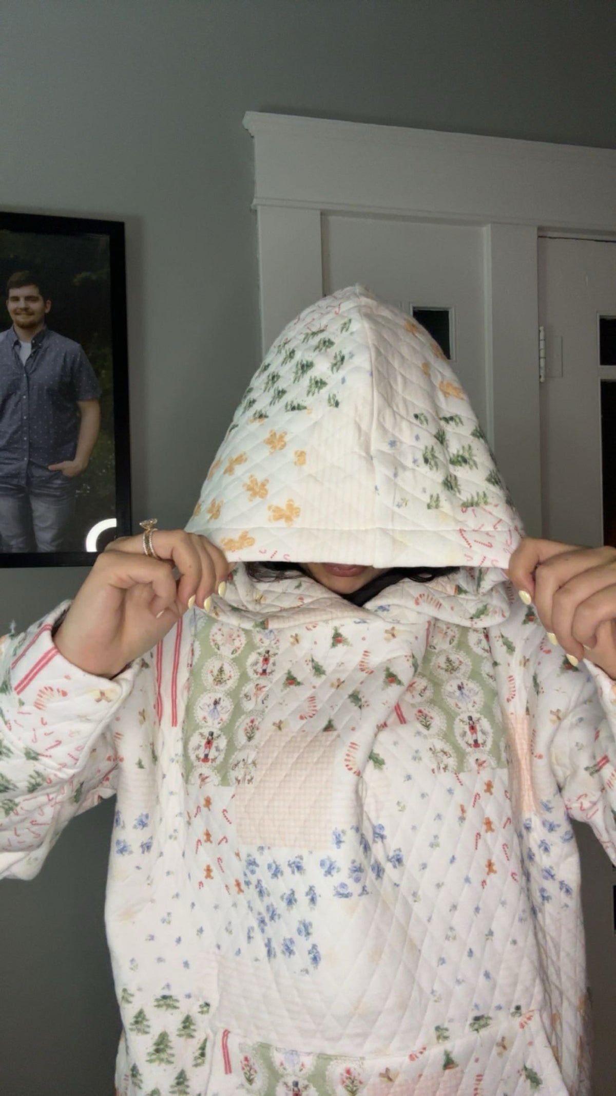 Quilted Christmas Hoodie