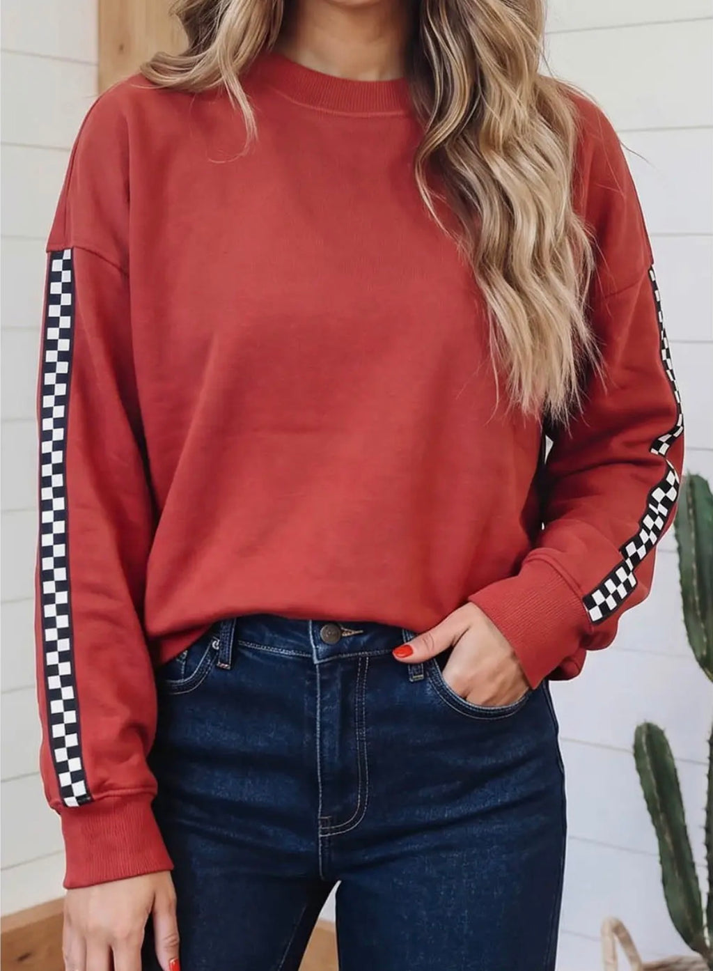 Red long sleeve