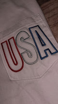 USA embroidered pocket tee
