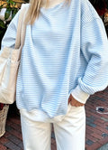 Blue & White Striped top