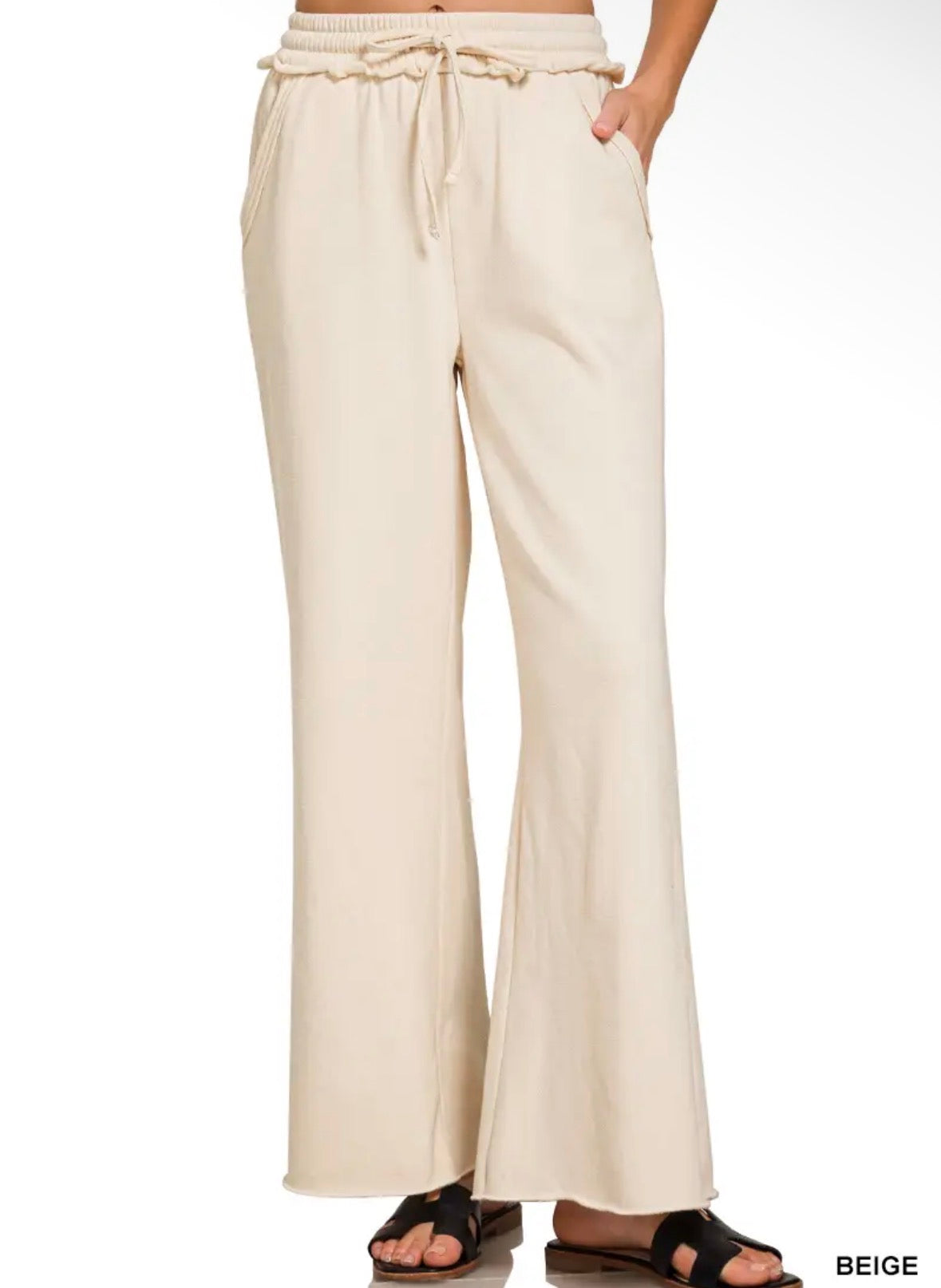 Tan Wide Leg Sweats