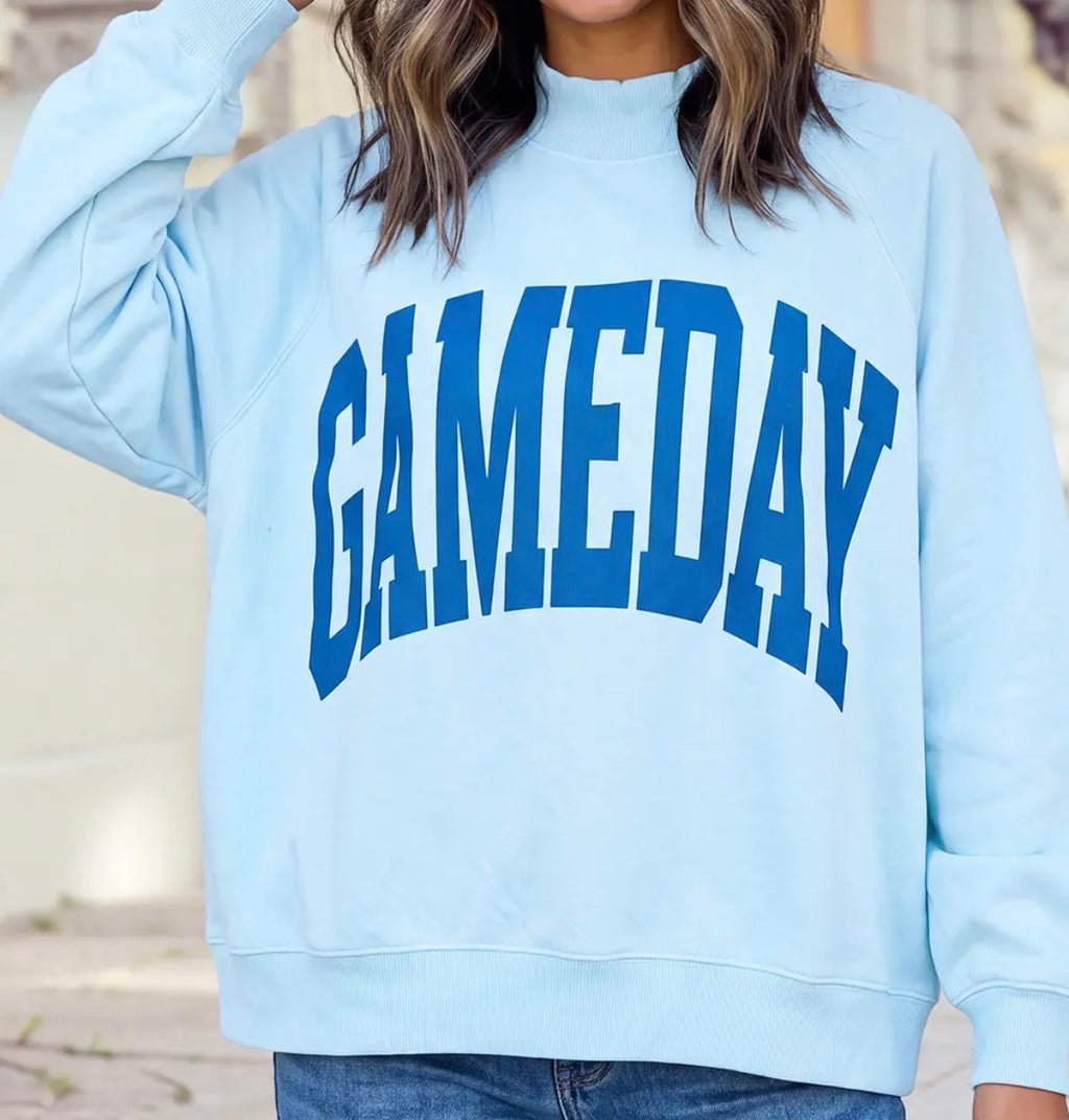 Gameday/Checkered Reversible Mockneck