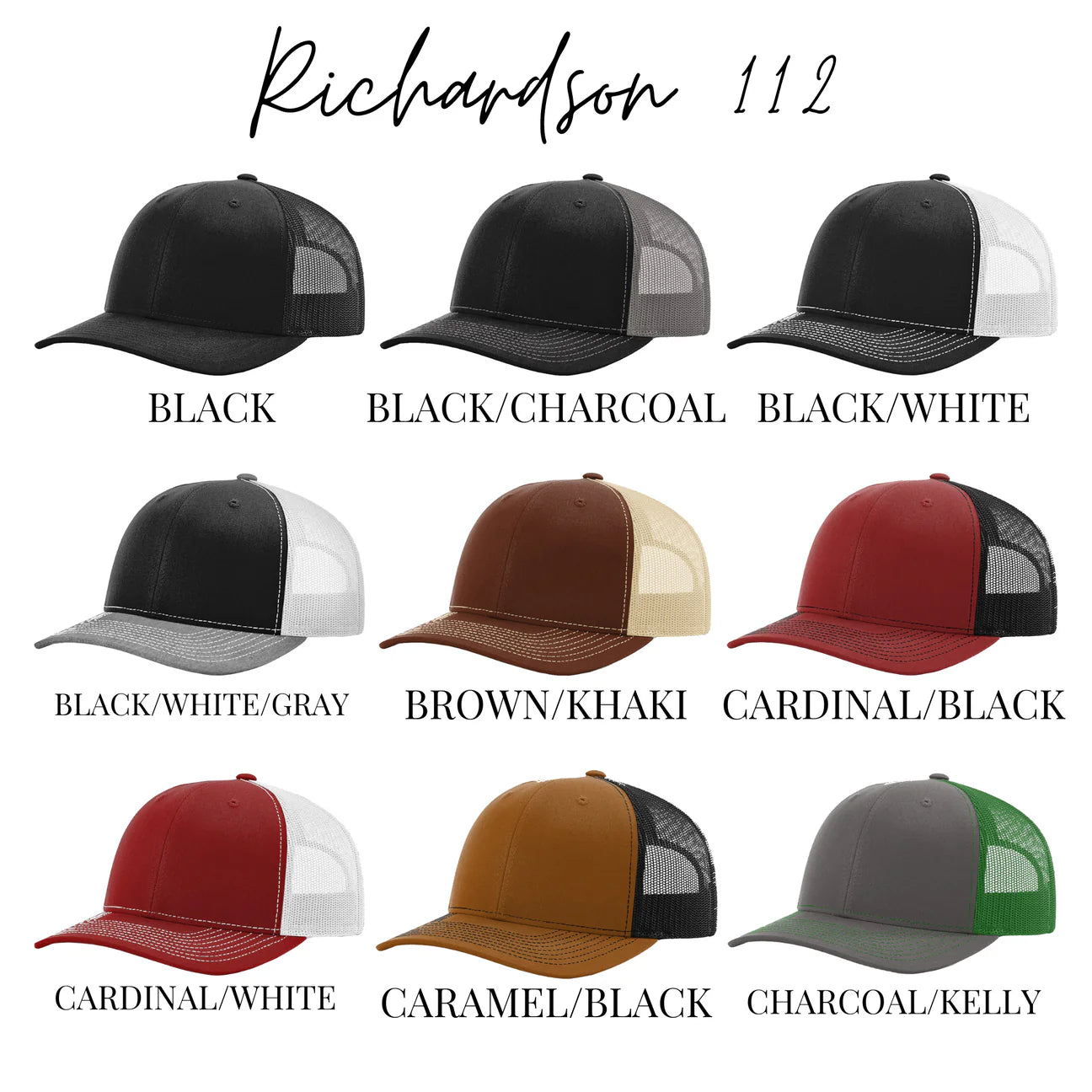 Custom Leather Patch Richardson Hats