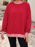Plaid Pullover