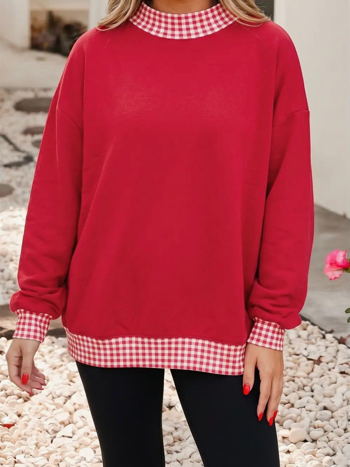 Plaid Pullover