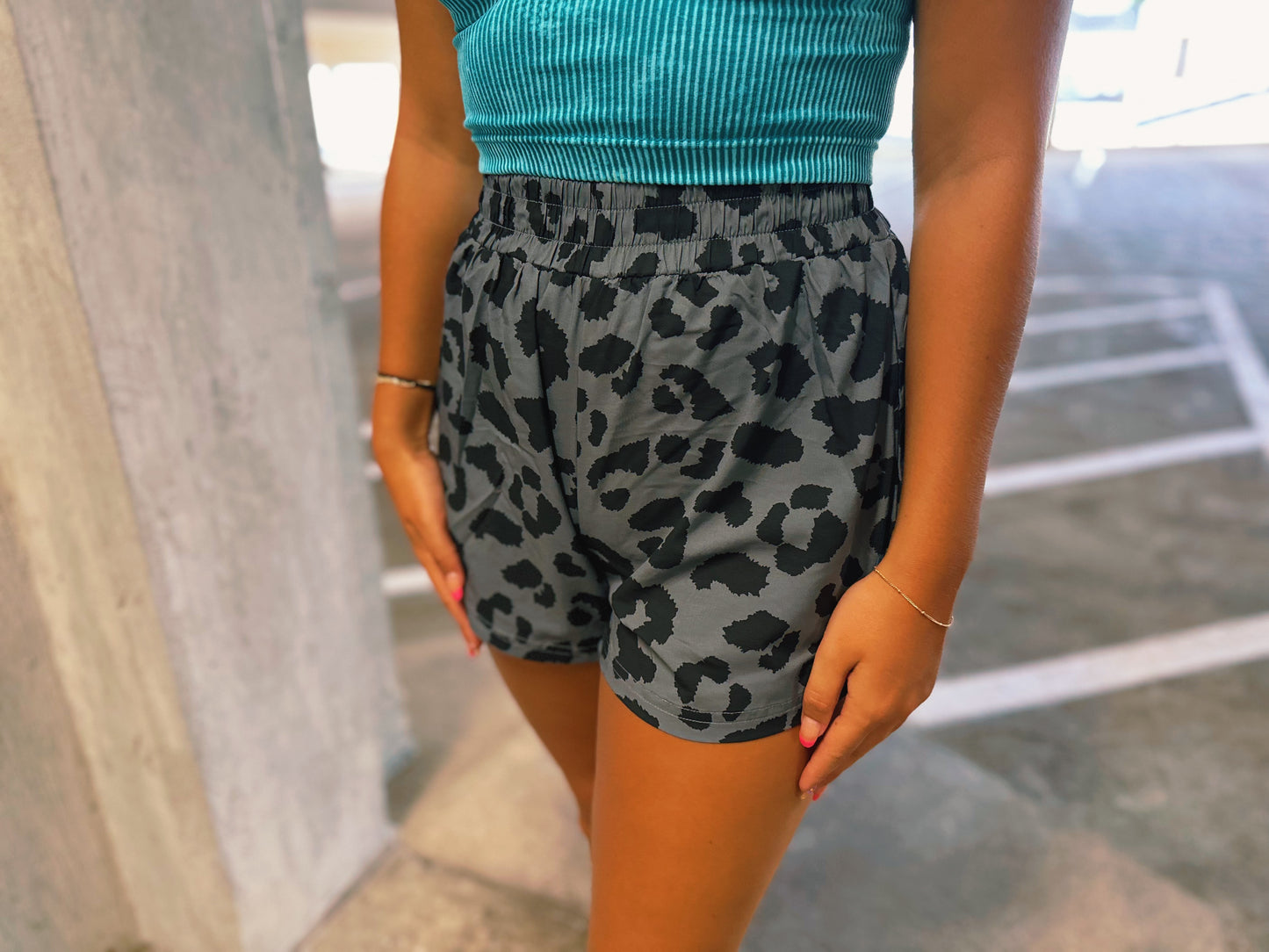 Spring Animal Printed Athletic Shorts (4 color choices)