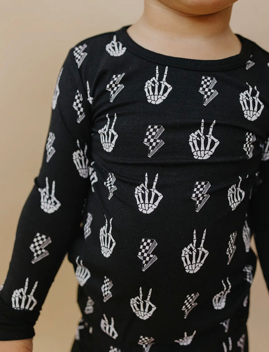 Kids Bamboo PJ's - Skelly Vibes
