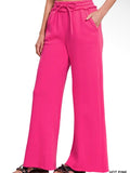 Hot Pink Wide Leg Sweats
