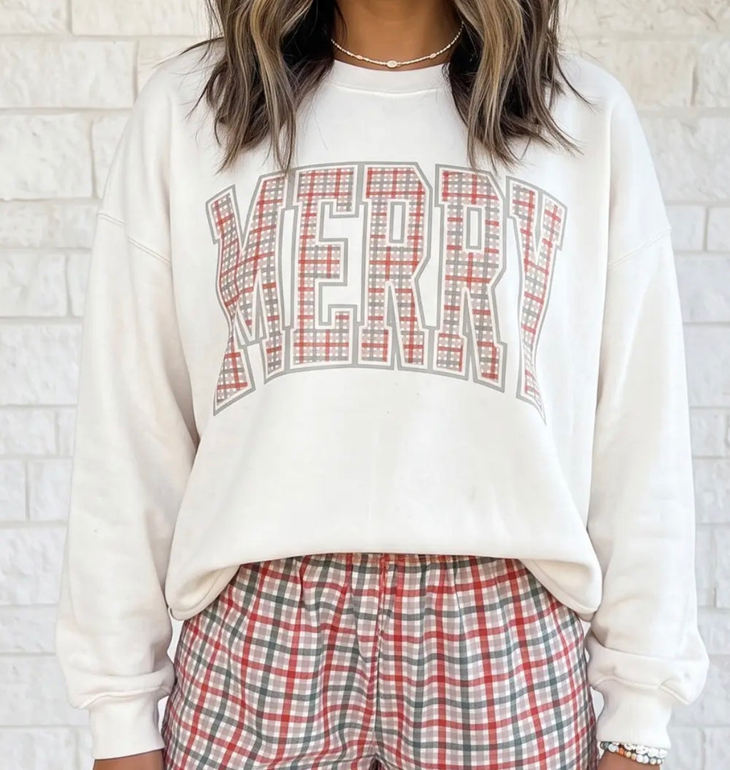 Gingham Appliqué Merry Top