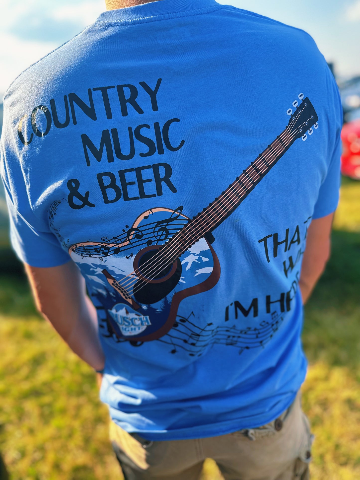 Busch Light Tee- Country Music & Beer