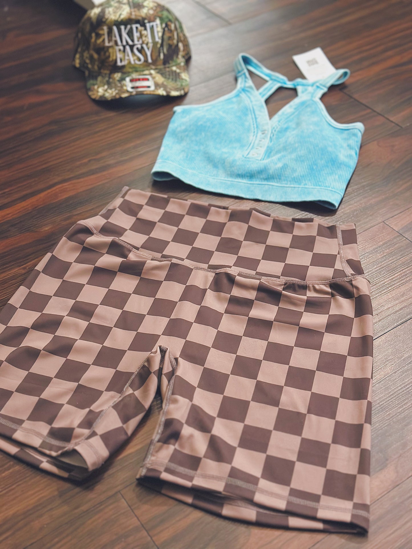 Buttery Biker Shorts - Brown