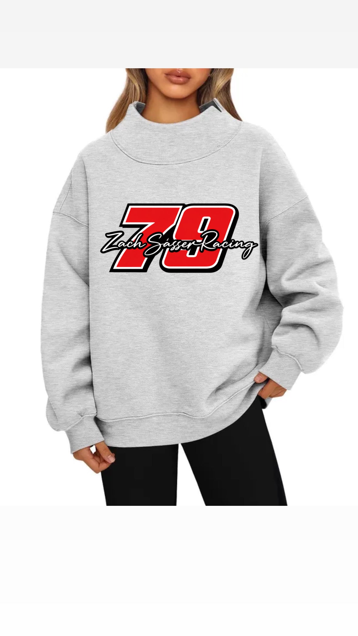 Custom number mockneck