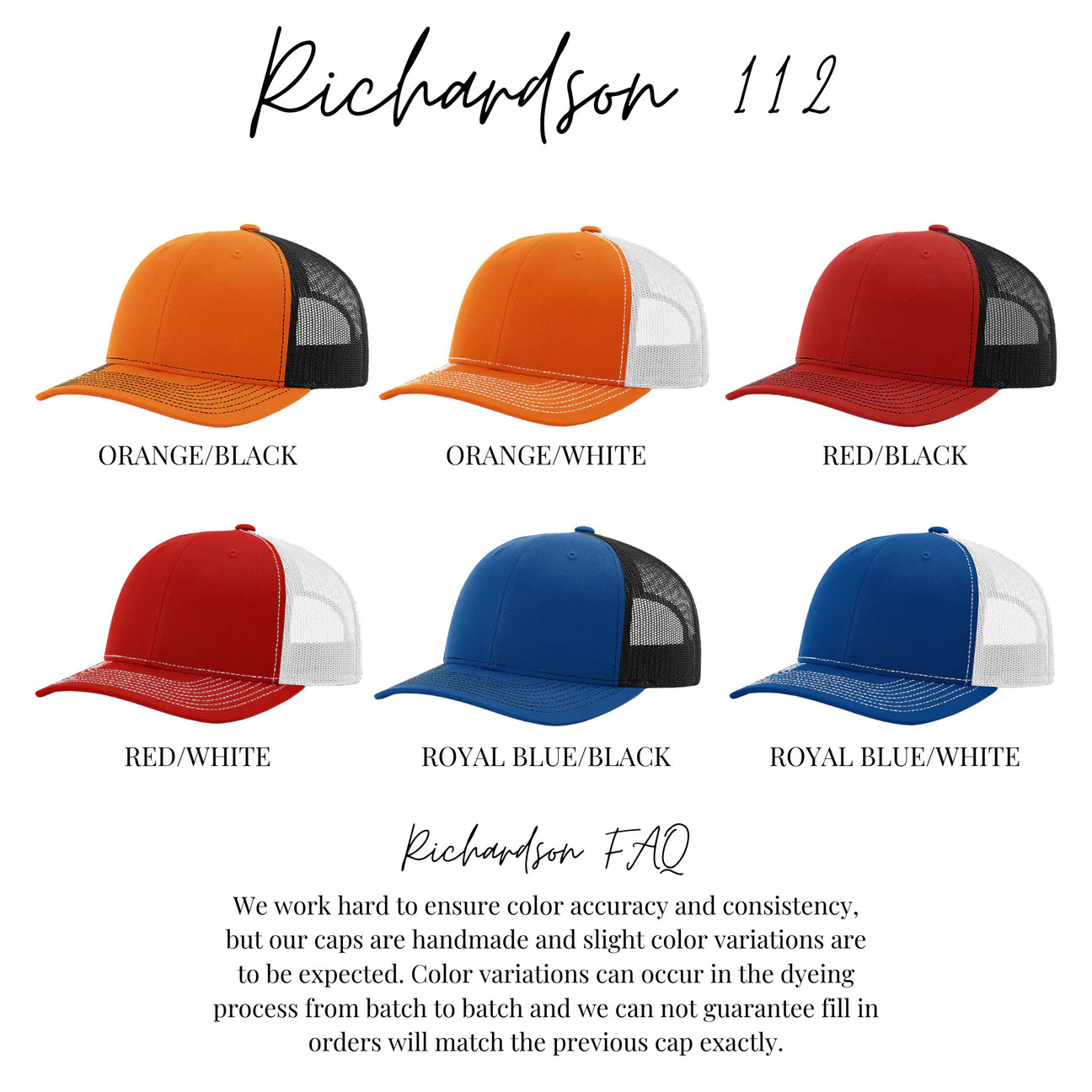 Custom Leather Patch Richardson Hats