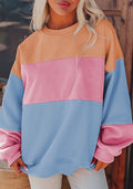 Color block crew