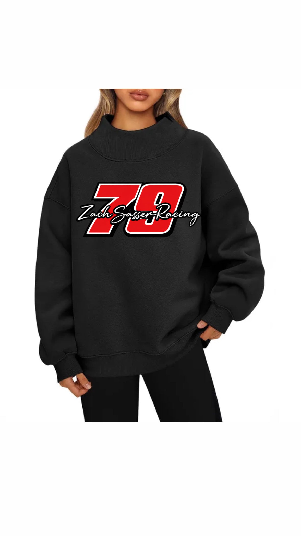 Custom number mockneck