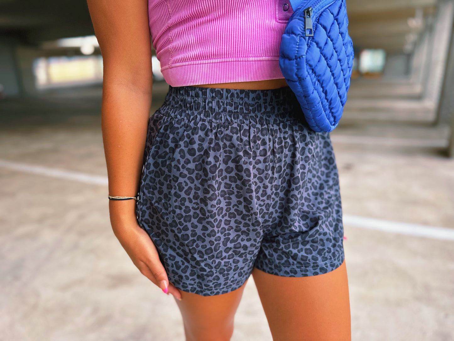 Spring Animal Printed Athletic Shorts (4 color choices)