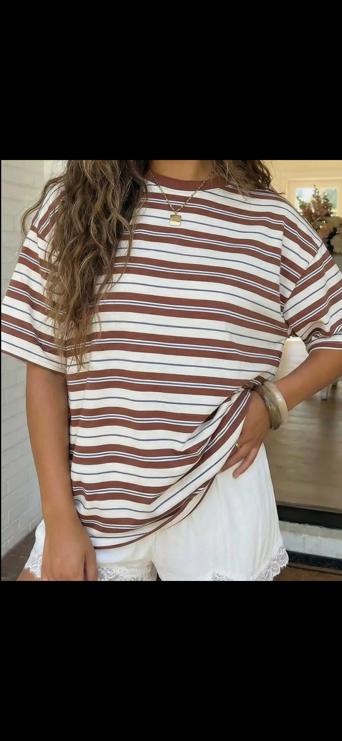 America Striped tee
