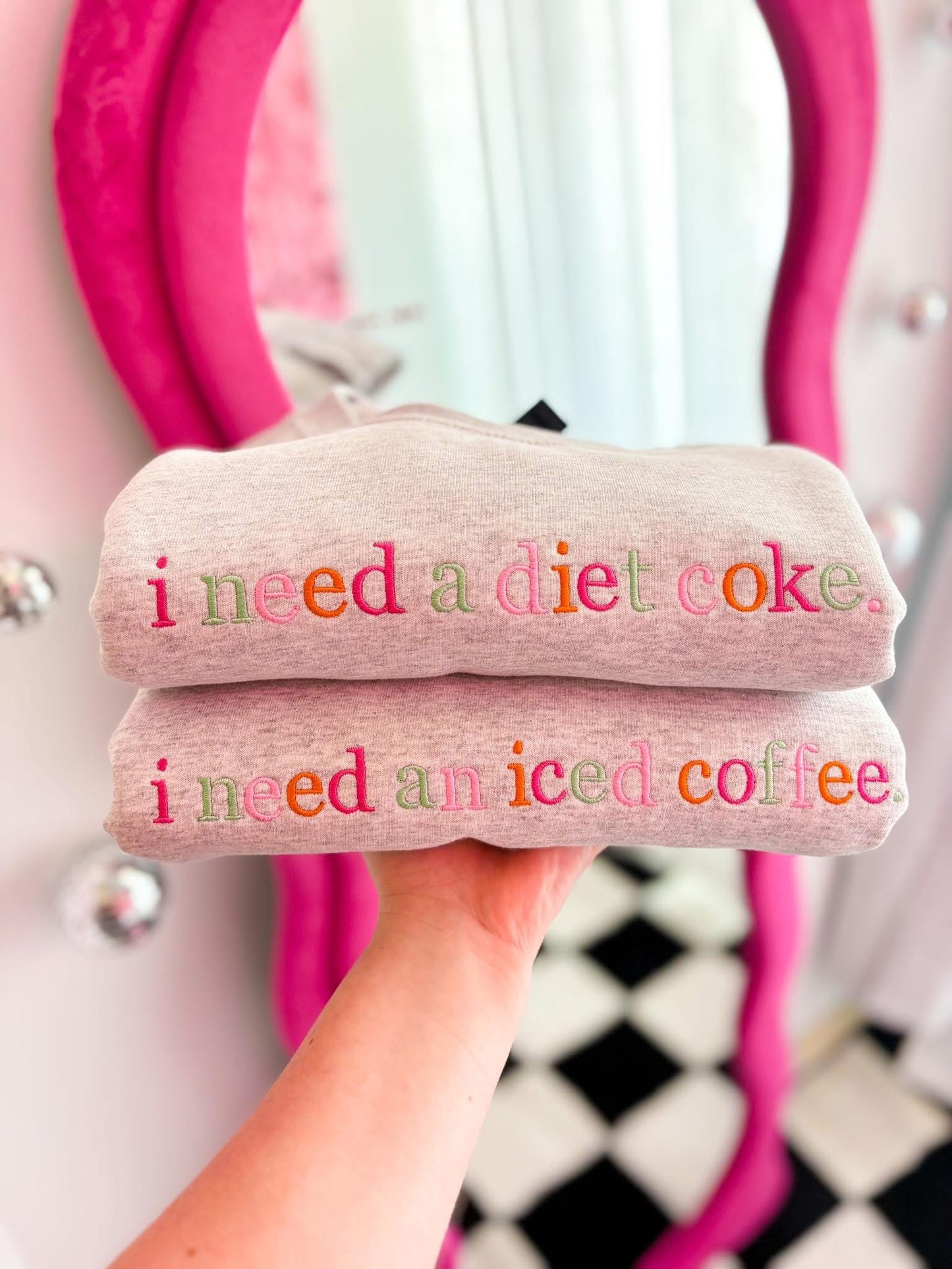 i need a Diet Coke (tee/crewneck)