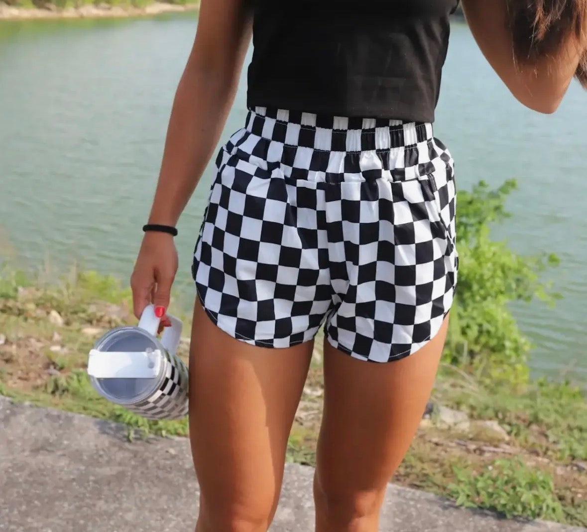Checker board shorts