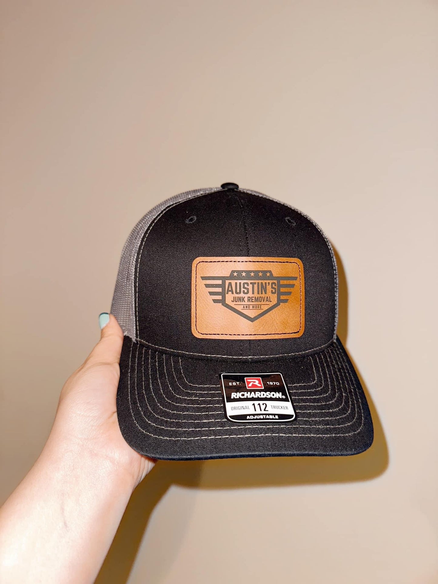 Custom Leather Patch Richardson Hats