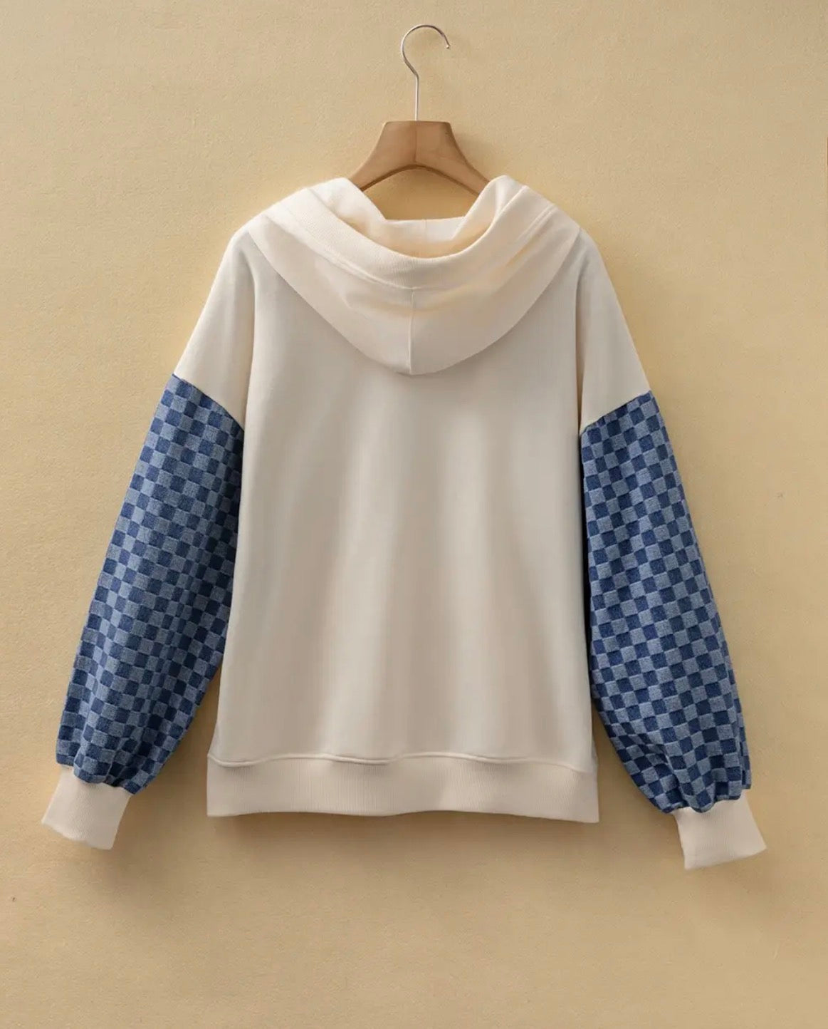Checked Patchwork Hoodie