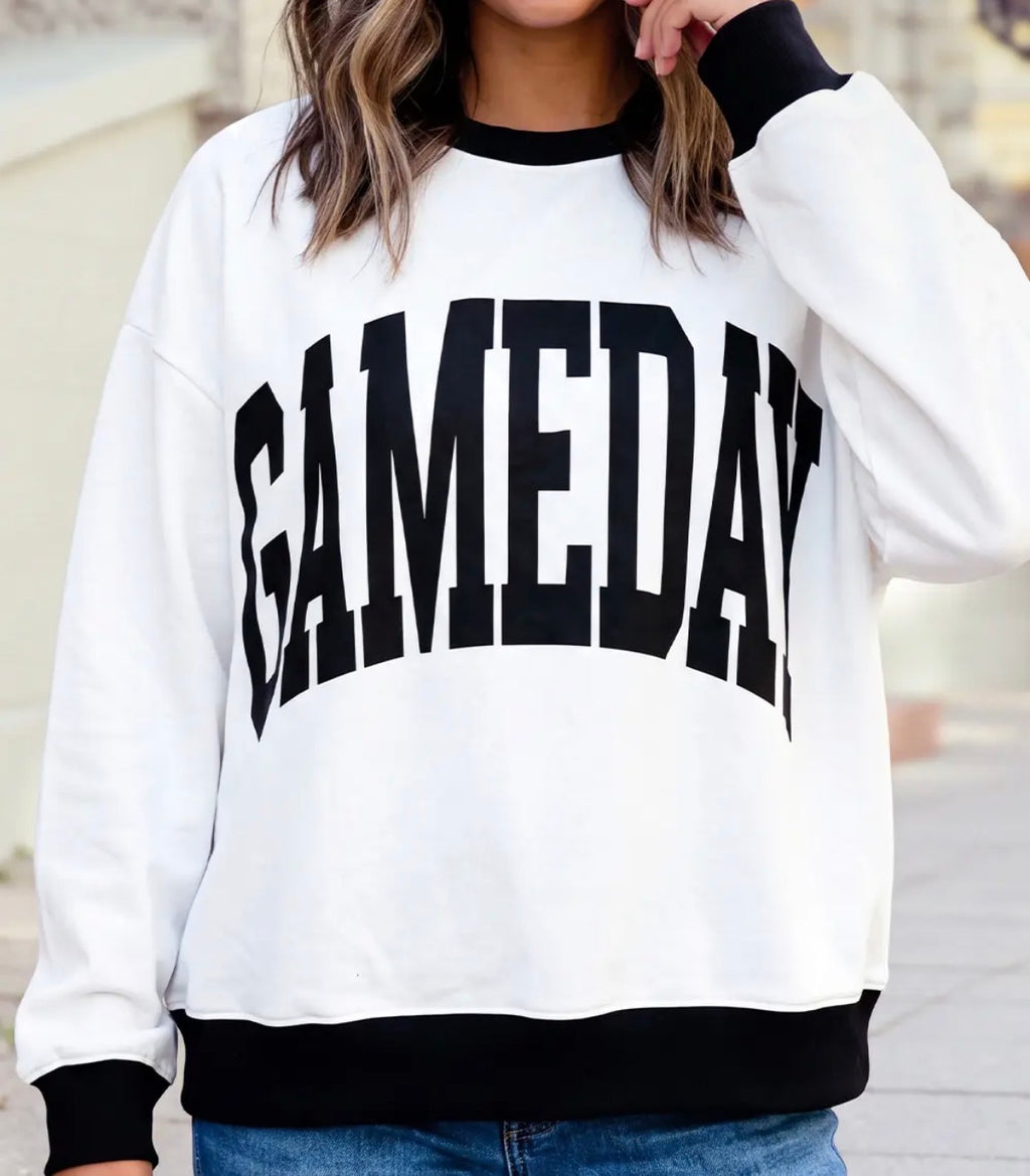 Gameday/Checkered Reversible Mockneck