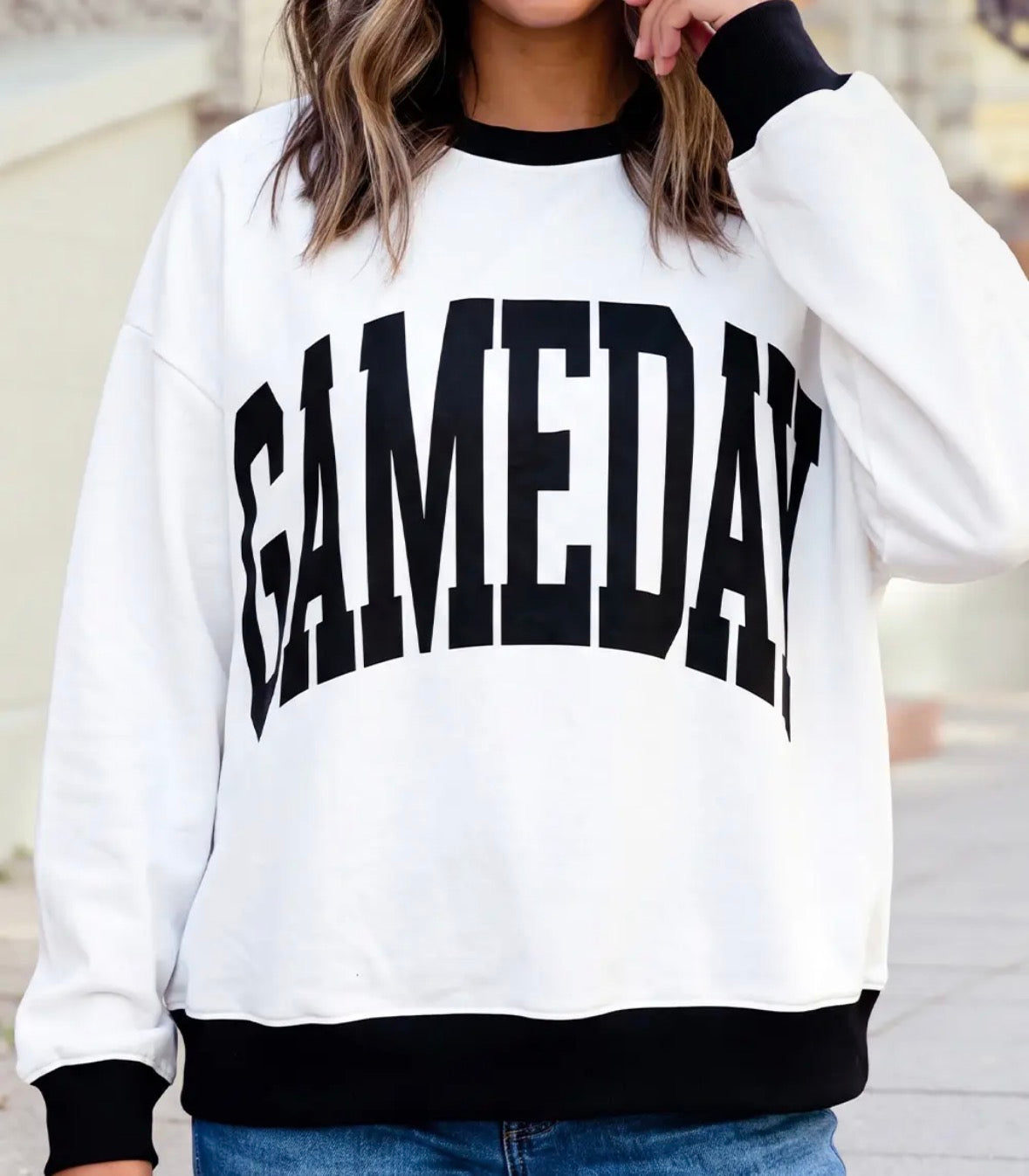 Gameday/Checkered Reversible Mockneck