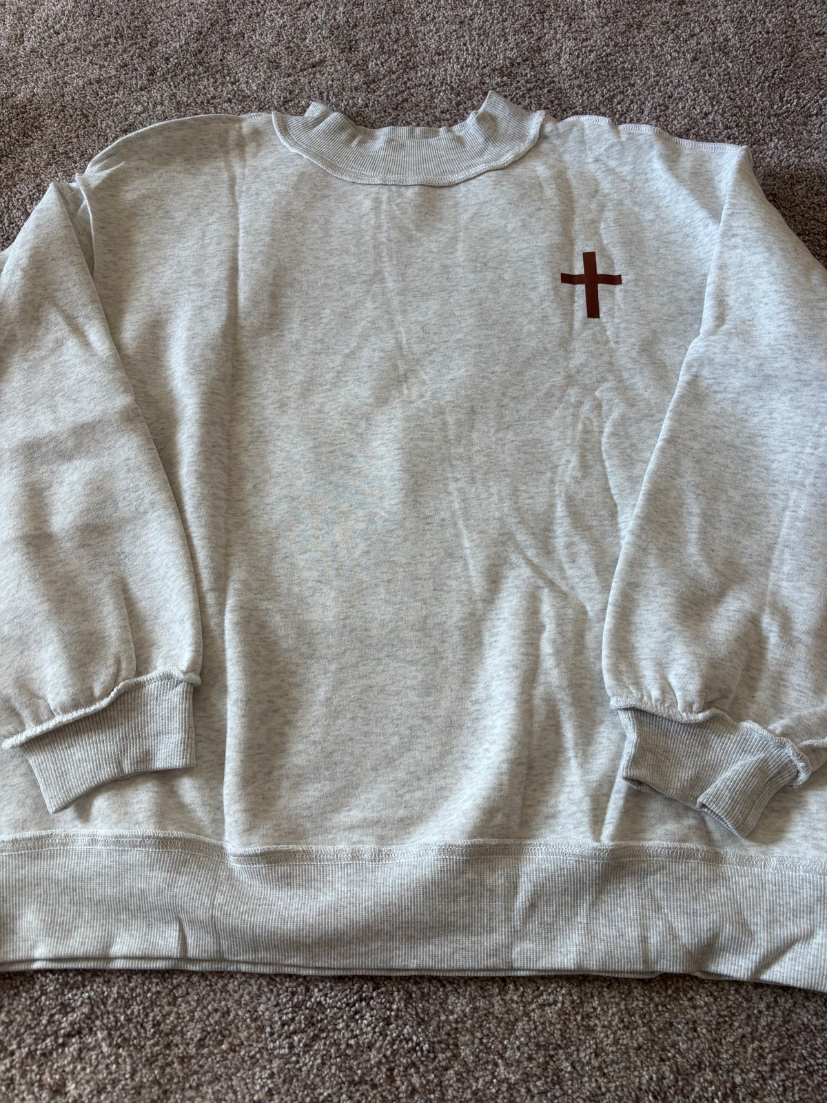 Jesus saves reversible Mockneck