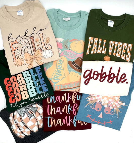 Mystery Fall/Thanksgiving Tees