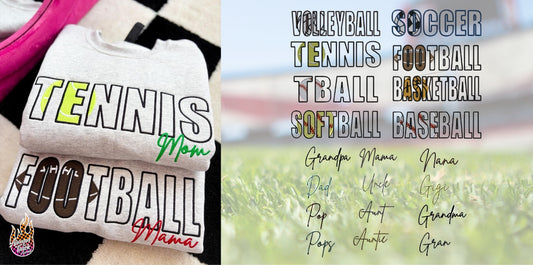 CUSTOM Sports Embroidered Sweatshirt
