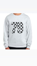 Custom Checkered number Crewneck