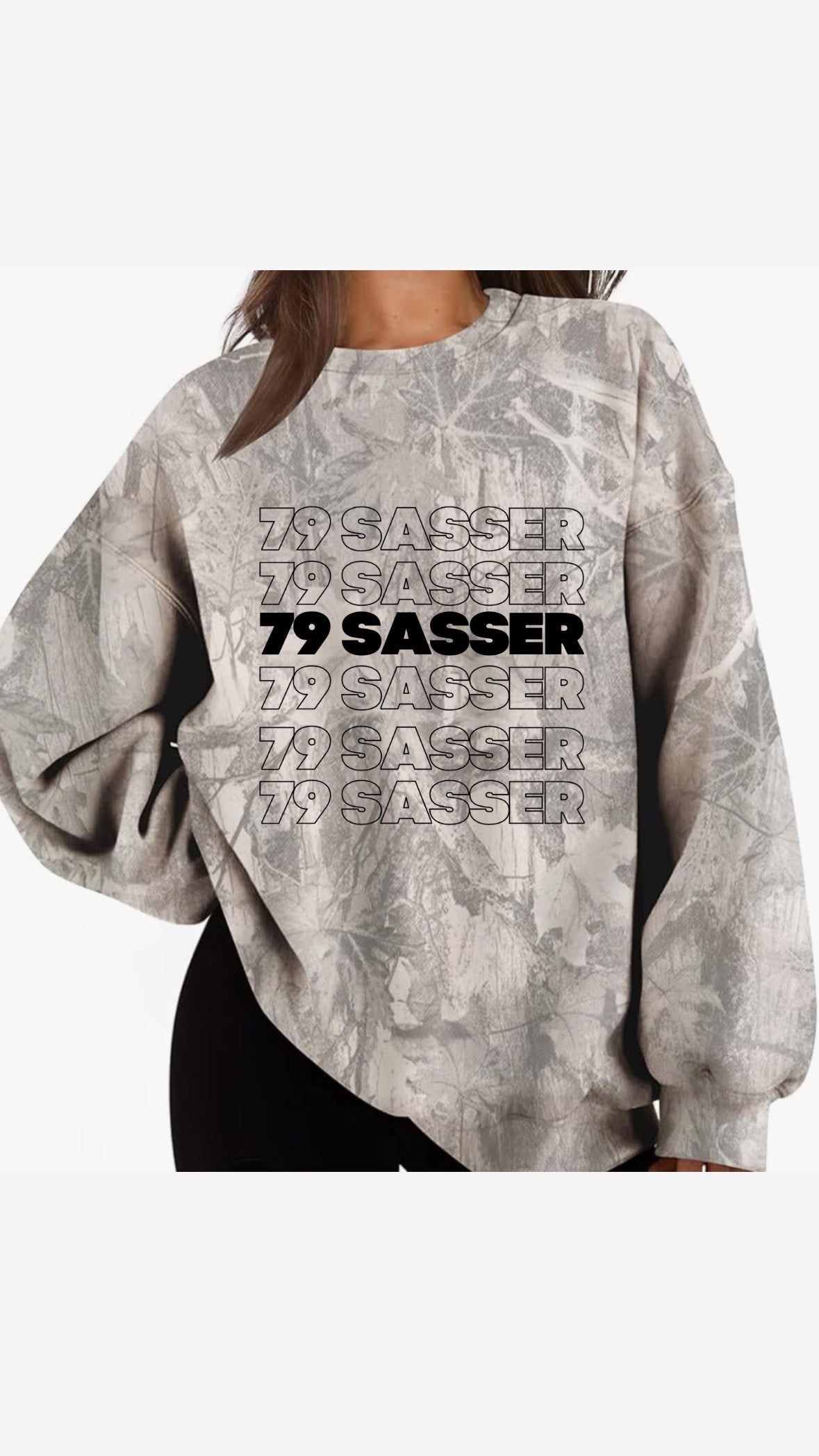 Custom Camo Crewneck